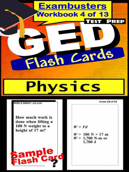 Cover image for GED Test Physics—Exambusters Flashcards—Workbook 4 of 13